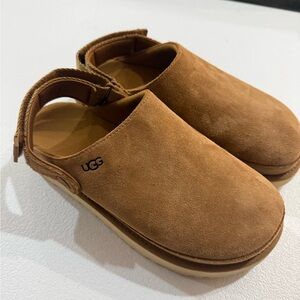UGG Tan Suede Slip-On Shoes
